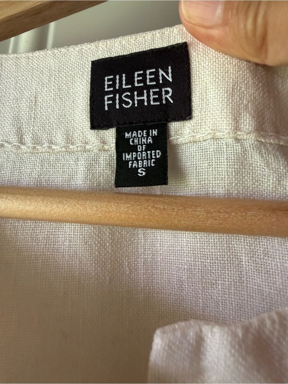 Eileen Fisher Women's Cream Irish Linen Collarless Blazer Jacket - Picture 2 of 9